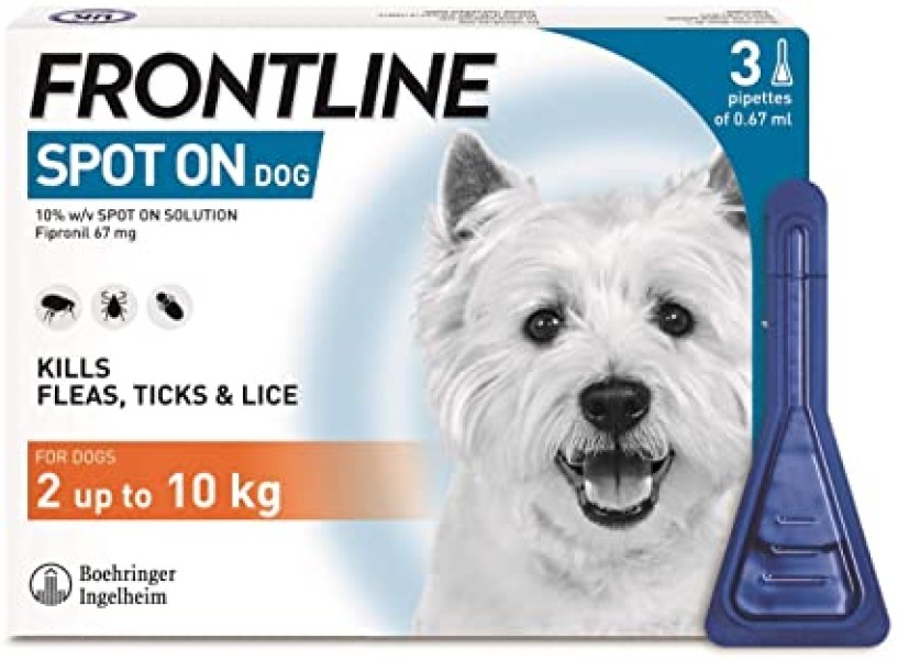 Frontline Spot On Dog S- Για Πρόληψη & Θεραπεία Των Παρασιτώσεων, 3x0,67ml